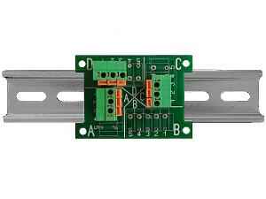Разветвитель (сплиттер) интерфейсов CAN/ DMX512 /M-Bus /Modbus RTU.&nbsp;&nbsp;Пассивный разветвитель на 3 порта, крепление на DIN-рейку, бескорпусной, нажимные клеммы.