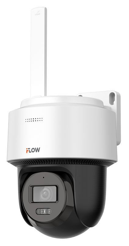 4Мп поворотная IP-камера с гибридной Smart-подсветкой до 30м и WiFi, 1/3’’ Progressive Scan CMOS; объектив 2.8мм; угол обзора 94°; механический ИК-фильтр; 