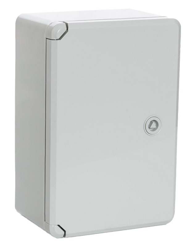 Корпус пластиковый с монтажной панелью ЩМП IP65 серая дверь 300х200х130