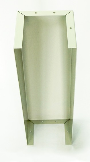 Металлическая тумба для напольной установки. высота х глубина/ 450 х 210 мм.