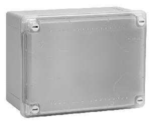 Коробка ответвительная с гладкими стенками и матовой крышкой, IP56,150х110х70мм