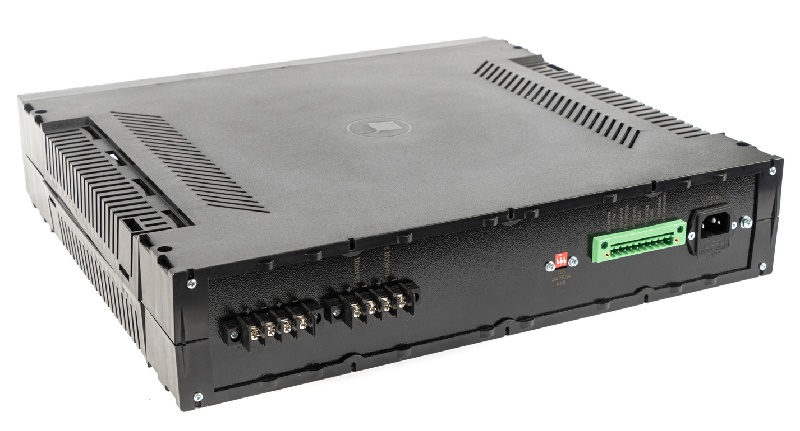 Источник бесперебойного питания 48 В, 10А. Для построения систем питания удаленных объектов совместно с преобразователями напряжения. Ток заряда АКБ 2А, 4А или 6А, термокомпенсация заряда АКБ, контроль и защита АКБ от глубокого разряда,&nbsp;&nbsp;холодный пуск.