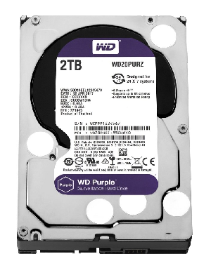HDD 2Tb Жесткий диск WD20PURZ SATA-III 2Tb Purple (5400rpm) 64Mb 3.5"