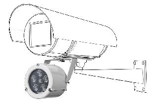 Прожектор инфракрасный периметровый. Предельная дальность с освещенностью 1лк до 70м. Угол 20°. Порог включения, лк 10 ± 5. Длина волны, нм 850. 12VDC. Потребляемая мощность 6,5 Вт/0,25Вт, при обогреве 3Вт - 9,5Вт/3,25Вт. -60° ÷ +50°С.&nbsp;&nbsp;IP66/IP68.