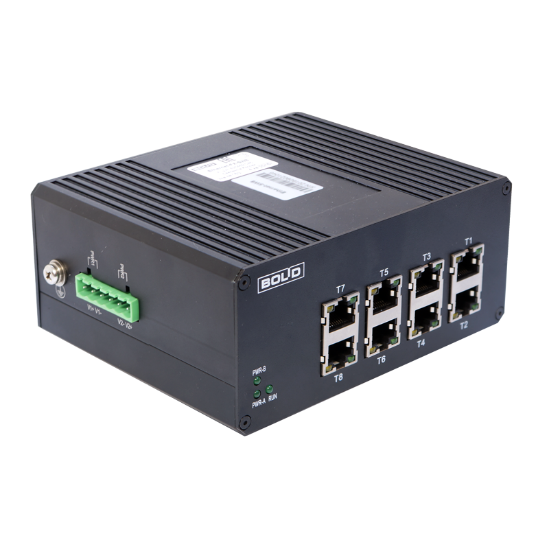 Ethernet-коммутатор,  8 портов 10/100 Мбит/с. Питание 12-30 В, до 1 А. От минус 30 до +55°С