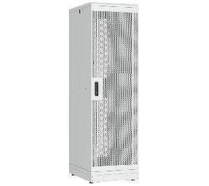 Напольный шкаф 19", 42U, перфорированные двери, металлические стенки, Ш600хВ2010хГ800мм, в разобранном виде, серый