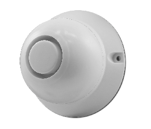 Звуковой оповещатель, пластик. корпус, внутр. исполнение, дублирование контактов, 18-27.6В, 35мА, 105дБ, Ø86х50мм, 0.05 кг, -10С..+55С, IP52.