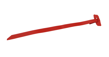 Хомут (красный) КФСТ.735322.097 140 мм из стальной ленты с пряжкой 100шт
