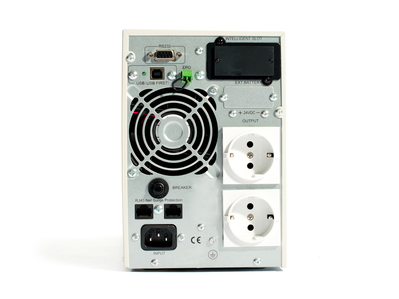 Источник бесперебойного питания 220В,  1000ВА (800 Вт)  On-Line, синусоидальная форма выходного напряжения, световая и звуковая индикация режимов работы, ЖК дисплей, необходимое кол-во АКБ для работы – 2 шт. (24В). минимальная требуемая ёмкость 17 Ач. Ток заряда АКБ – 6А. 