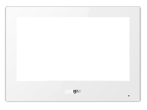 Монитор видеодомофона IP 7-и дюймовый, белый, 1024x600 разрешение, ёмкостной сенсорный экран; тревожные входы / выходы 8/1; RS485; LAN; поддержка micro-SD до 256Гб; Возможность просмотра IP видеокамер; DC 12В/PoE(802.3af);&nbsp;&nbsp;190×135×26 мм; Установка - на стену. Цвет: белый