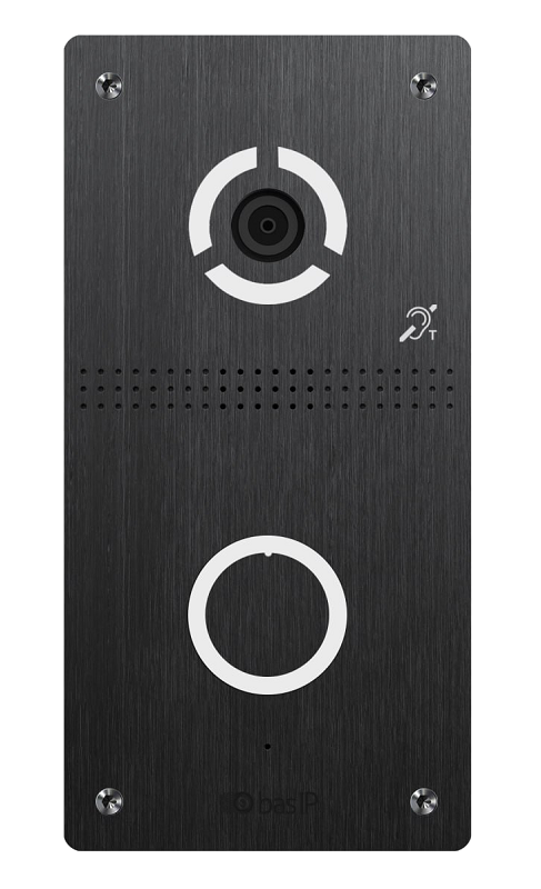 Вызывная панель индивидуальная. Врезной монтаж. Цифровая IP камера: 2,0 Мп.&nbsp;&nbsp;Угол обзора: 100°. IP65. -40 до +65 °C. Питание PoE 802.3af и +12В. Поддержка: SIP P2P, RS485, кнопка выхода, датчик двери. Механическая кнопка вызова с подсветкой. Встроенное реле для управления замком. 95×190×27мм. Цвет - черный. Возможность индивидуальных нанесений (детали в сервисном центре). Интерфейс для подключения индукционной петли для людей со слуховыми аппаратами.