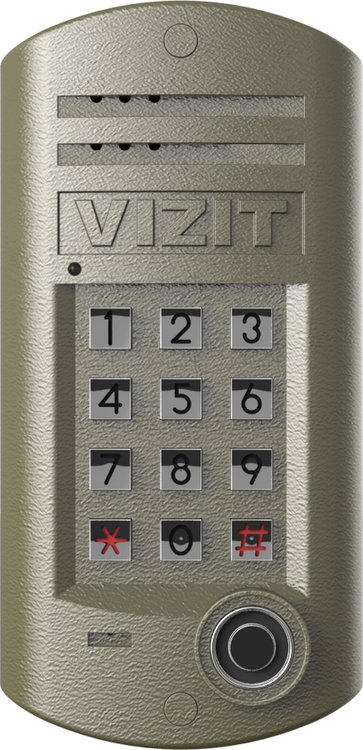 Блок вызова для совместной работы с блоками управления домофоном СЕРИЙ 300 или 400 кроме БУД-420М. Встроенный считыватель ТМ. Подсветка клавиатуры.