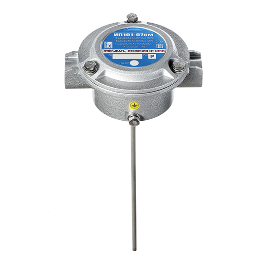 Извещатель тепловой взрывозащищённый программируемый, температурный класс B (69-85 °С), 1ЕхdIICT6 X, IP67, чувствительный элемент трубка 0,2 м., В комплекте (КВБ12, ЗГ.)