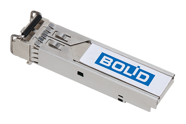 Модуль SFP предназначен для передачи и приема оптических сигналов между сетевыми устройствами, соединенными волоконно-оптическими линиями связи. Поддерживает передачу данных со скоростью до 1 Гб/с по одномодовому оптоволокну на расстояние до 20 км. Модуль SFP является парным и работает совместно с SFP-модулем BOLID SFP-GSM-3SA.