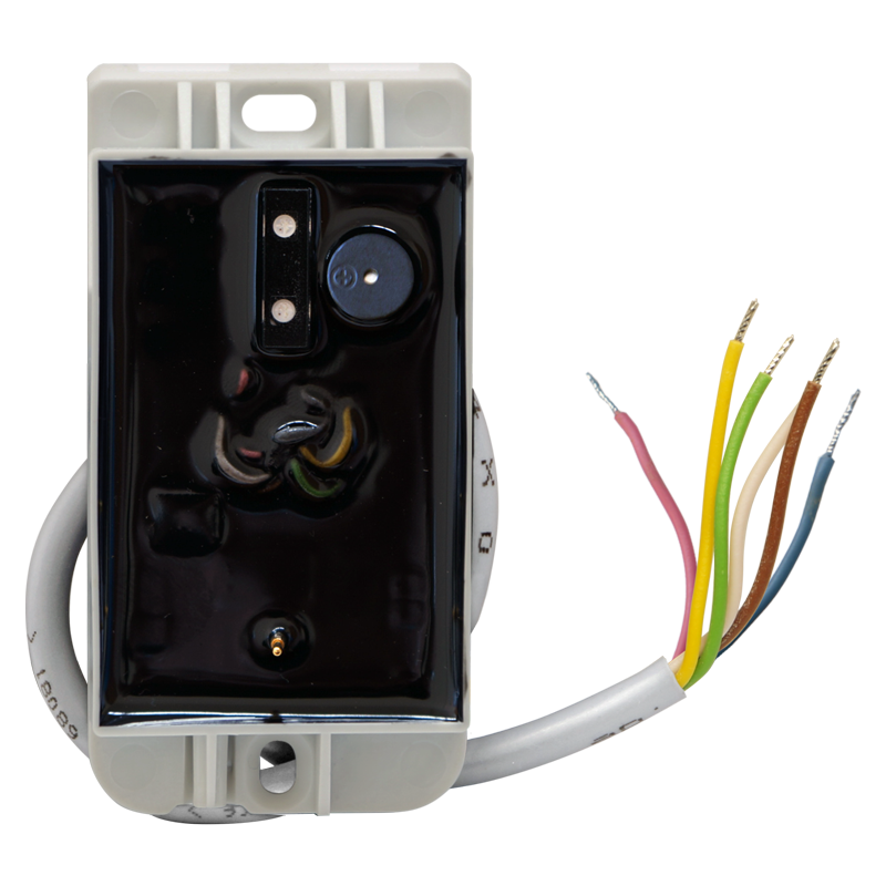 Считыватель проксимити карты Mifare, 13,56 МГц с интерфейсами Touch Memory. Сенсорная кнопка для команд. Защита от копирования карт. Исполнение – накладной. Цвет - серый. От минус 20 до +50°С