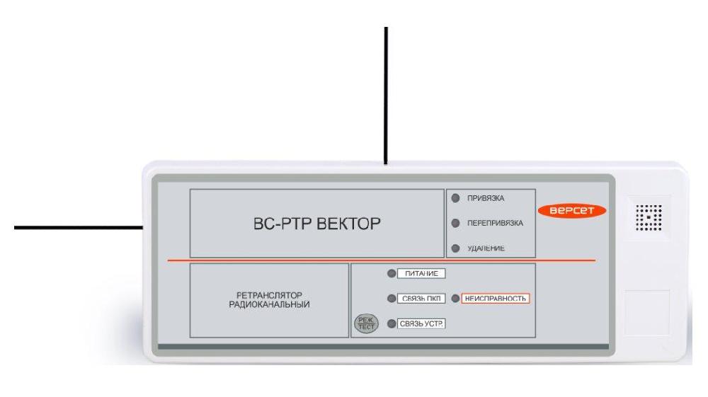 Ретранслятор радиоканальный предназначен для работы в составе адресной охранно-пожарной радиоканальной системы «ВС ВЕКТОР-АР»