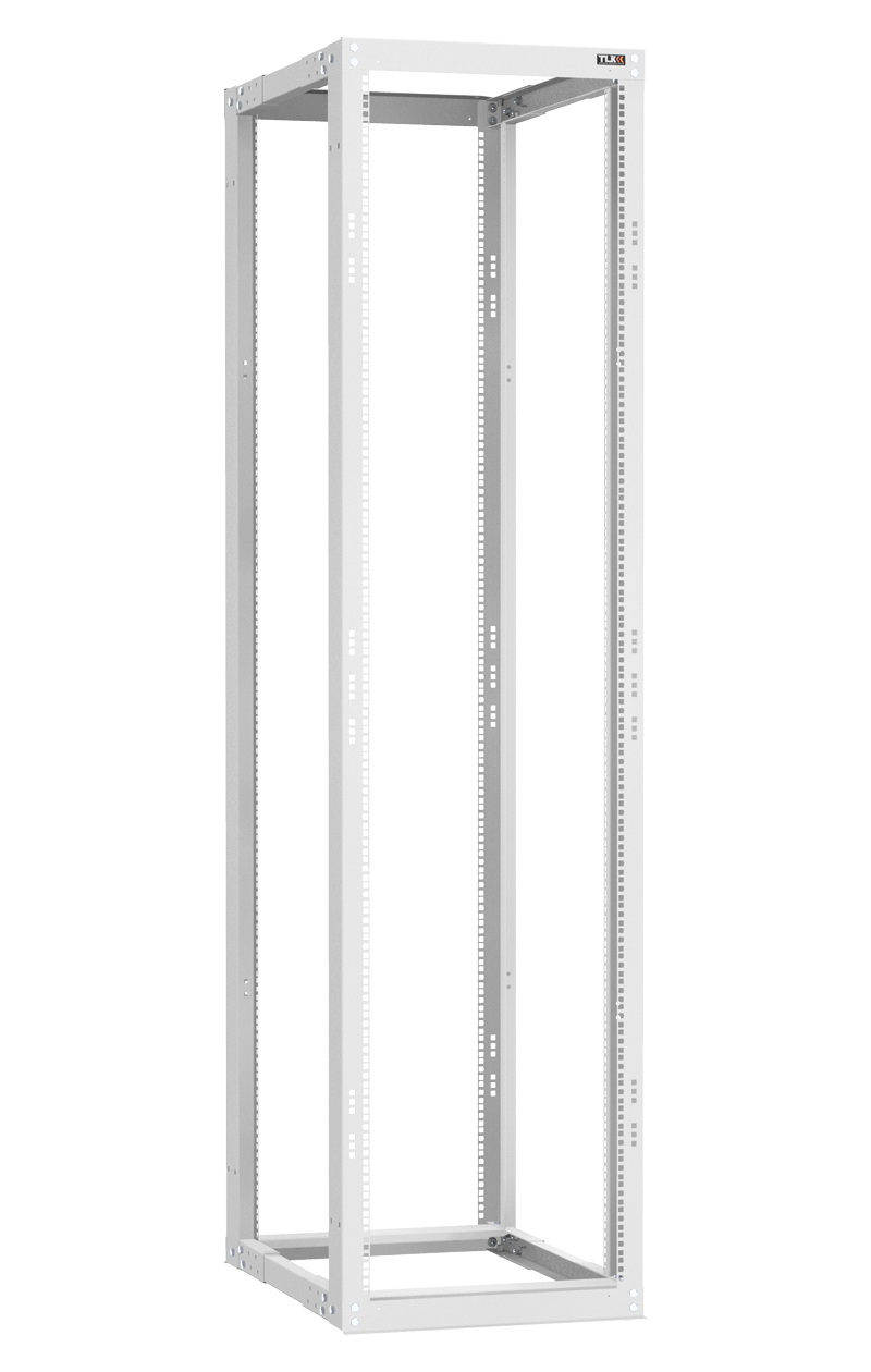 Монтажная стойка двухрамная раздвижная 19", 47U, Ш550xВ2220xГ(600 -1000) мм, шаг регулировки глубины 50 мм, в разобранном виде, цвет серый RAL 7035