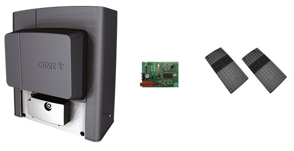 Комплект автоматики для откатных ворот до 1800 кг, 50%, на основе привода BKS18AGS (встроенный блок управления ZBKN, радиоуправление)