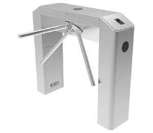 Турникет-трипод тумбовый. Корпус из нержавеющей стали. Индикатор разрешенного направления прохода. Планки «антипаника», вход для кнопки аварийной разблокировки. -28°C - +60°C.,&nbsp;&nbsp;AC 220В/110А,. 1110х980х260мм, длина преграждающих планок 500 мм. Вес 46 кг.