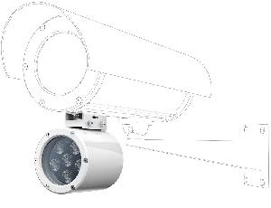 Прожектор инфракрасный периметровый взрывозащищенный, до 70 метров. Угол освещения 20°