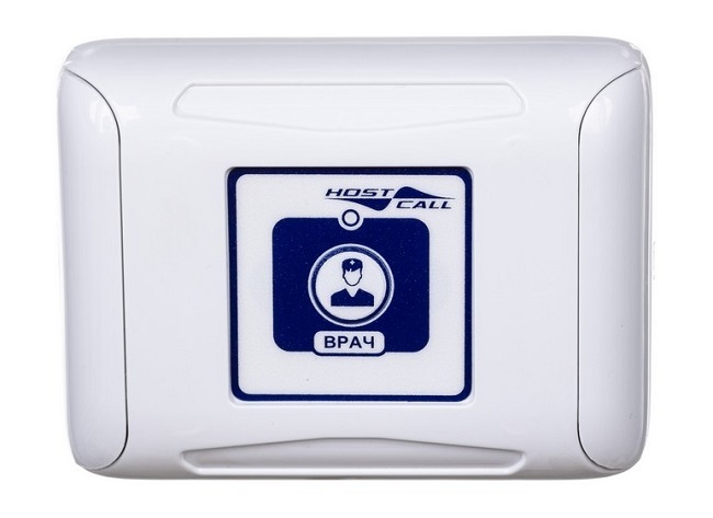 Цифровая радиокнопка вызова врача предназначена для подачи вызова по радиоканалу на радиоконтроллер со встроенной лампой MP-211W4, 3-х канальный радиоприемник MP-821W4 и радиоприемник MP-831W4. 433 мГц. Питание от аккумулятора Li-Ion типоразмера 18650 3,6 В или БП (9-12В 500 мА). IP44; +5...+45°C; 122х92х27 мм; 0,15 кг. Накладной монтаж.