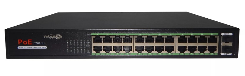 Тромбон-IP-К24 - Сетевой коммутатор предназначен для коммутации IP-устройств по проводной сети. Сетевой коммутатор предназначен для коммутации IP-устройств по проводной сети.