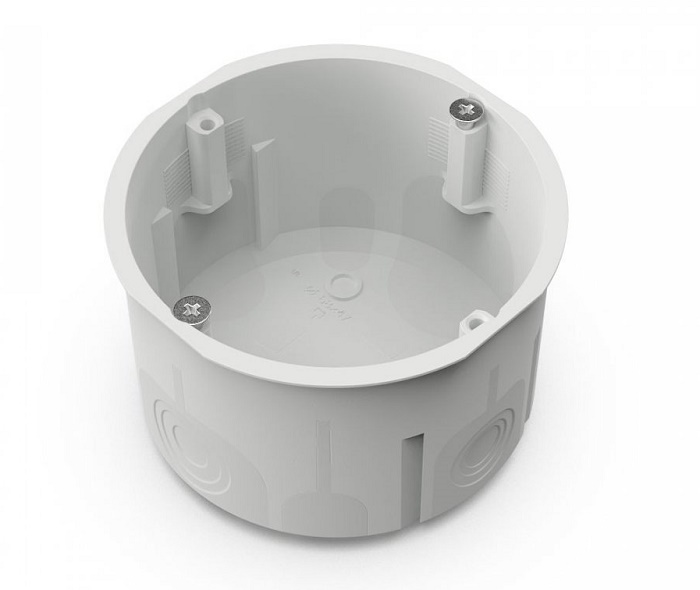 Коробка установочная двухкомпонентная для сплошных стен 68х47 (8шт/уп)