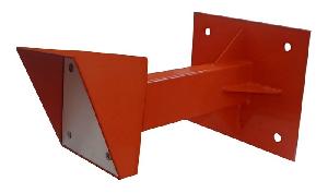 Настенная стойка для считывателя, вынос от стены - 40 см, труба 30х60 мм, защитный кожух 150х250мм с диэлектрической пластиной, 4 усиливающие косынки, электрический клеммник