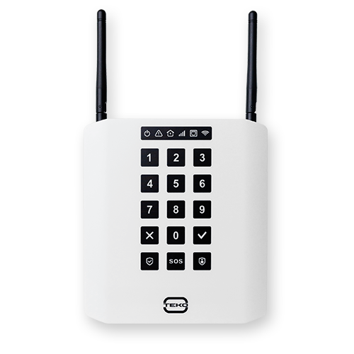 Устройство объектовое для GSM-сигнализации Security Hub, подключение к серверу через Интернет и GSM, контролирует до 192 радиодатчиков Астра-РИ-М разных типов, 4 ШС, 1 реле, 2 выхода "открытый коллектор"