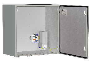 Термошкаф с обогревом -60° до +50°С. IP66. 218 Вт. 220В ± 15% AC, 6A. 600х600х350 мм