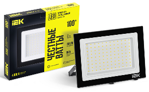 Прожектор LED СДО 06-100 IP65 4000К черный