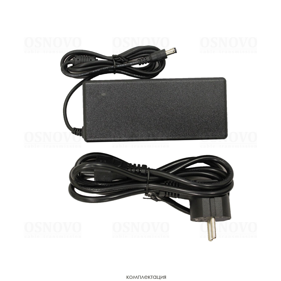 Блок питания (Сетевой адаптер) DC48V, 2A (96Вт макс.) AC90-265V. Штекер 2.1x5.5мм. 130x34x55мм. -10...+50гр.