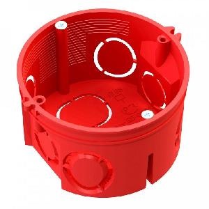 Коробка установочная безгалогенная (HF) 68х42 с саморезами без соединителя (8шт/уп)