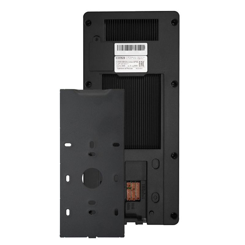 Считыватель&nbsp;&nbsp;с контроллером по лицу, по пальцам и проксимити картам стандарта EM-Marin и Mifare.&nbsp;&nbsp;Быстрое распознавание лица на расстоянии до 3 м, а также распознавание защитной маски.&nbsp;&nbsp;Интерфейс - Ethernet. Объем памяти - 50 тыс. шаблонов лиц, 30 тыс. пальцев, 50 тыс. карт, 1 млн. событий.