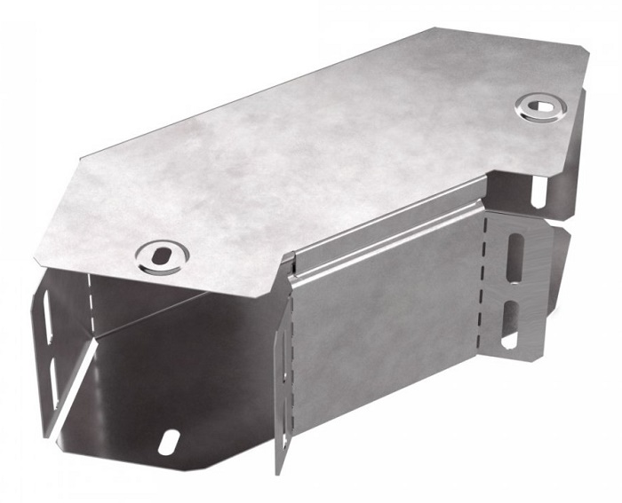 Угол горизонтальный 90 градусов с крышкой Стандарт 100х100