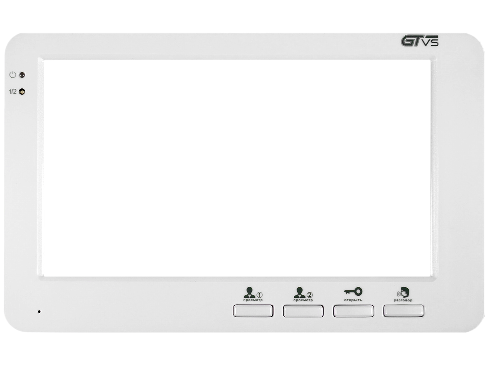 Монитор видеодомофона 7" белый. Hands-Free монитор домофона.&nbsp;&nbsp;7-дюймовый TFT-дисплей, разрешение экрана 800х480 RGB, акриловая панель , кнопочное управление. Поддержка 2-х вызывных&nbsp;&nbsp;панелей.