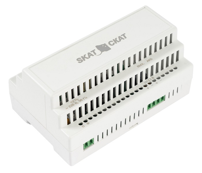 Источник бесперебойного питания 12В 4А, под DIN рейку 35 мм&nbsp;&nbsp;Внешний АКБ 17-26 Ач., 139х89х65 мм