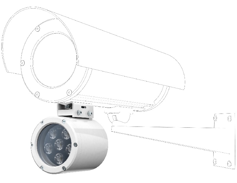 Прожектор инфракрасный периметровый взрывозащищенный, до 35 метров. Угол освещения 45°