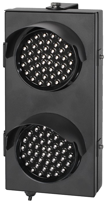 СИД индикатор красный/зеленый, кронштейн для крепления на трубе/стене, напряжение питания 220 В (AC), IP65, -40°+60°С, 300х150х60 мм