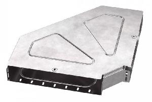 Угол горизонтальный 90 градусов с крышкой Стандарт 400х80