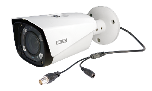 Цилиндрическая аналоговая видеокамера, 2 Мп, объектив 2,7– 13,5 мм моторизированный; ИК-подсветка (до 60 м); HDCVI, HDTVI, AHD, CVBS, DC12V; IP67; -50 °C ~ +60 °C