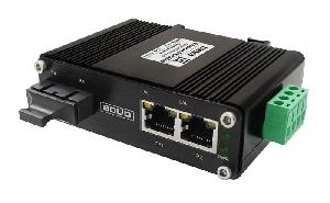 Преобразователь Ethernet 10/100 Мбит/с в оптику.  Одномодовое волокно до 40 км. Для обмена данными используются два волокна.  Питание 5 В, до 0,8 А. От минус 30 до +55°С