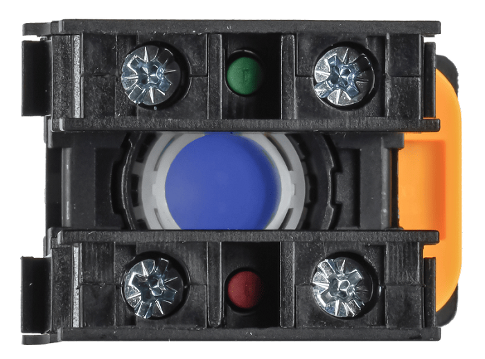 Кнопка d=22мм 1NO+1NC синяя MASTER IEK