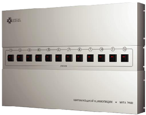 Щит выходной коммутации с грозозащитой на 8 линий