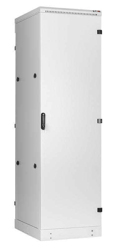 Напольный шкаф 19", 42U, промышленный, цельнометаллические двери, степень защиты IP54, Ш600хВ2070хГ1000мм, серый.