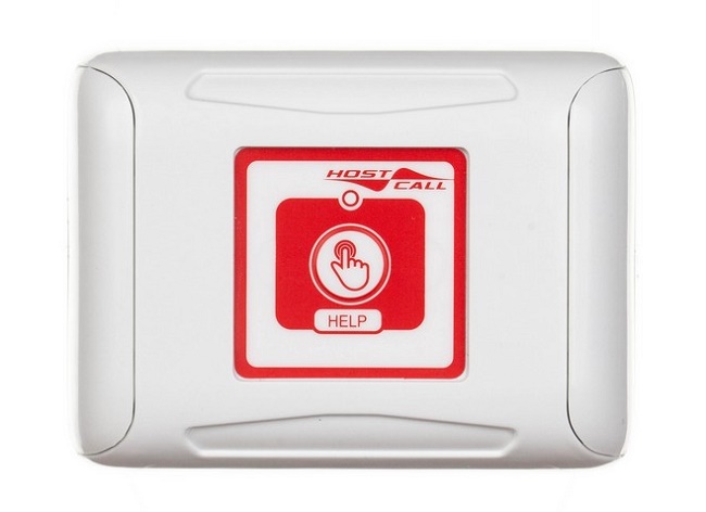Влагозащищенная проводная цифровая кнопка вызова предназначена для подачи вызова персонала пациентами из палаты и помещения санузла на палатную консоль MP-331W1 или MP-331W2. IP44; +5...+45°C; 122х92х27 мм; Накладной монтаж.