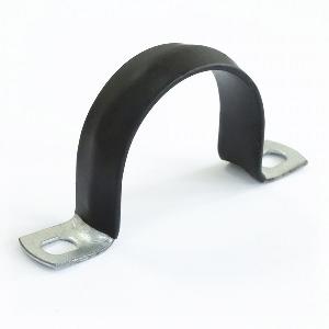 Скоба металлическая двухлапковая с полимерным покрытием СМД-П d38-40 мм (50шт/уп)