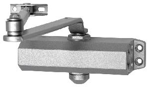 Доводчик двери c тягой EN 4, 60 - 85 кг, 1100 мм, 2-х скор., тормоз открывания, SL - алюм