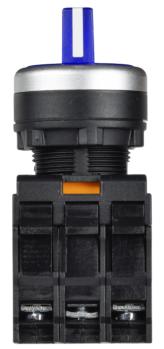 Переключатель с подсветкой 3 полож. 2NO синий MASTER IEK