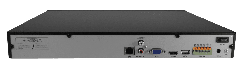 Видеорегистратор IP 4 канальный 25 к/с; Разрешение  до 8Мп; H.264, H.265; Выход HDMI, VGA; 2 SATA до 8Тб